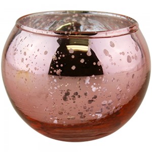 Just Artifacts Round Mercury Glass Votive Candle Holder 2"H (12pcs, Speckled Marsala) -Mercury Glass Votive Tealight Candle Holders for Weddings, Parties and Home Decor   570147122